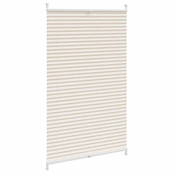 vidaXL Plisse Blind 27.6"x59.1" Creme
