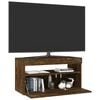 vidaXL TV Cabinet Smoked oak Engineered wood Medium TV Cabinet