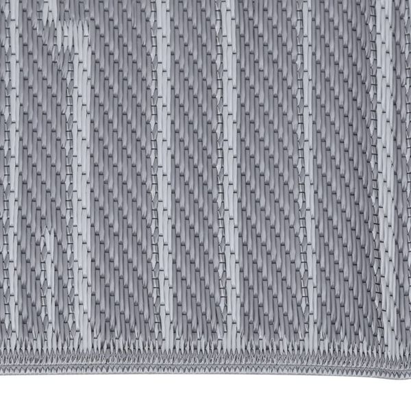 vidaXL Outdoor Rug ARAKIL Anthracite 31.5"x98.4" PP