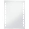 vidaXL Bathroom Mirror Silver Glass Medium Bathroom Mirror Rectangular