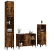 vidaXL Bathroom Furniture Set Smoked Oak Engineered wood, metal Large
