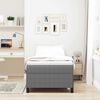 vidaXL Box Spring Bed Light Grey 39.37 x 78.74 in Velvet