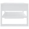 vidaXL Coffee Table White Engineered Wood Medium Coffee Table