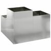 vidaXL Garden Planter Silver 100 x 100 x 60 cm Galvanized steel