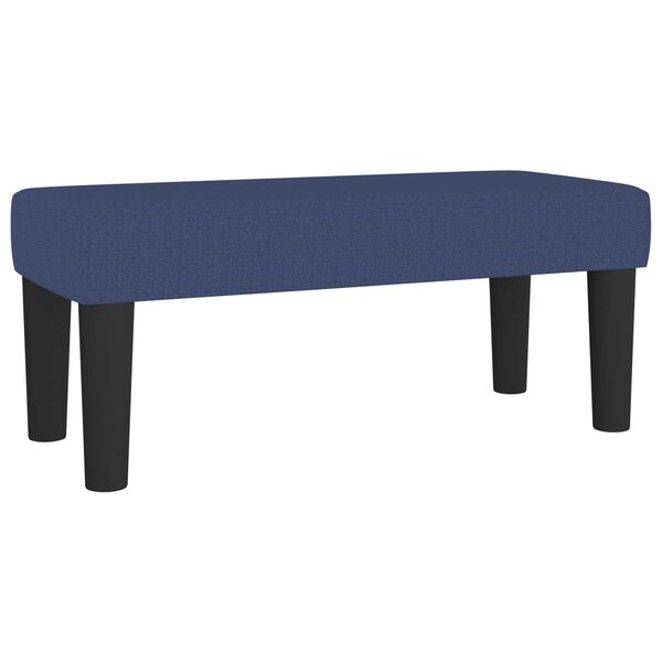 vidaXL Bench Blue 27.56 x 11.81 x 11.81 in Fabric