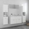 vidaXL Bathroom Furniture Set White Engineered wood, acrylic, ceramic