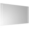 vidaXL LED Bathroom Mirror Transparent Glass 15.7 in x 27.6 in