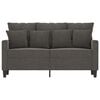 vidaXL 2-Seater Sofa Dark Gray 47.2" Velvet