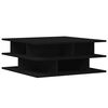 vidaXL Coffee Table Black Engineered Wood 27.6x27.6 in Coffee Table