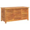 vidaXL Garden Storage Box with Louver 44.5"x19.7"x22" Solid Wood Acacia
