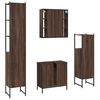 vidaXL Bathroom Cabinet Set Brown oak