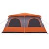 vidaXL Family Tent Dome 8-Person Gray and Orange Quick Release