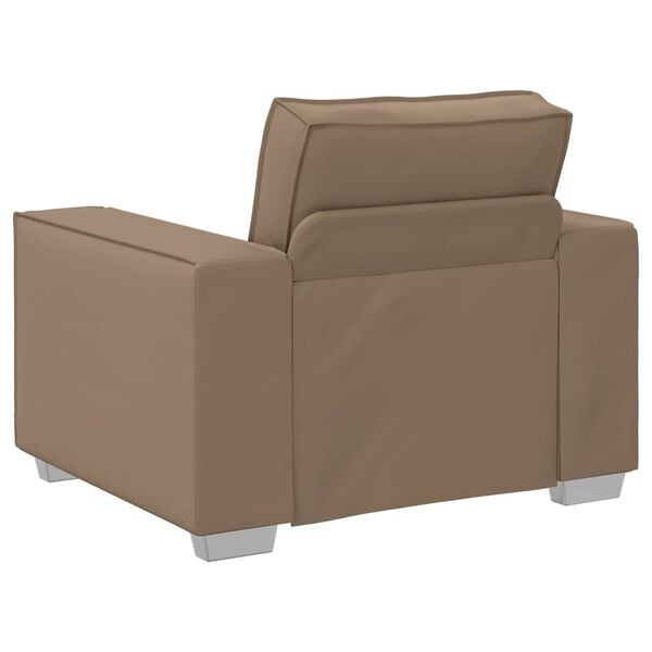 vidaXL Sofa Cappuccino 38.98 x 30.71 x 33.07 in Fabric