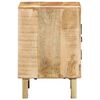 vidaXL Bedside Cabinet Set of 2 Rough Mango Solid Mango Wood Medium