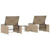 vidaXL Sun Lounger Beige, Light Grey