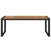 vidaXL Garden Table Brown and Black