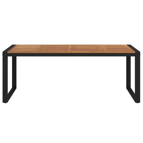 vidaXL Garden Table Brown and Black