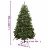 vidaXL Artificial Hinged Christmas Tree 300 LEDs & Ball Set 106.3"