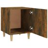 vidaXL Bedside Cabinet Set of 2 Smoked oak Engineered wood Medium