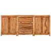 vidaXL Sideboard with 3 Drawers and 4 Doors Solid Wood