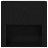 vidaXL Wall Cabinet Black oak 80 x 33 x 80 cm Engineered wood