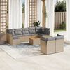 vidaXL Garden Sofa Set Mix Beige