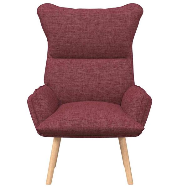 vidaXL Armchair Wine Red 27.17 x 29.13 x 36.61 in Fabric