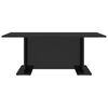 vidaXL Coffee Table High gloss black Engineered wood Medium Gloss Finish