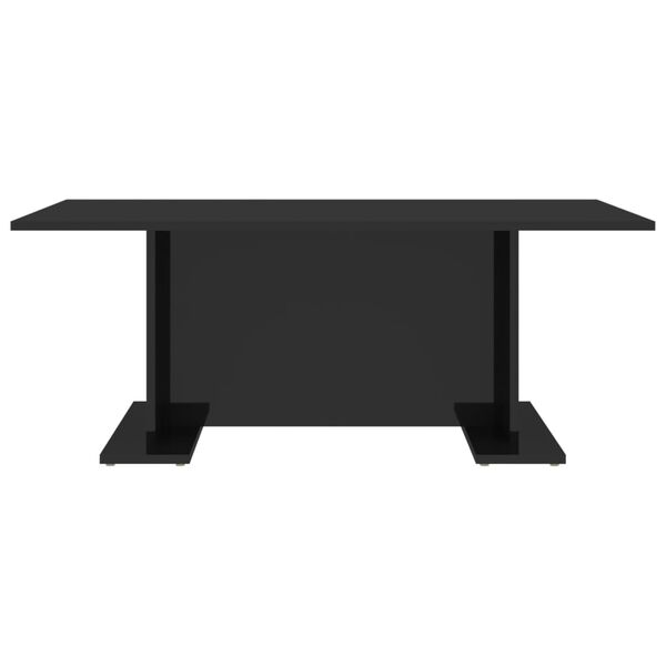 vidaXL Coffee Table High gloss black Engineered wood Medium Gloss Finish