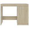 vidaXL Desk Sonoma Oak Engineered Wood 39.4 in x 19.7 in x 29.9 in