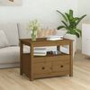 vidaXL Coffee Table Honey Brown Solid Pine Wood Coffee Table Rectangular