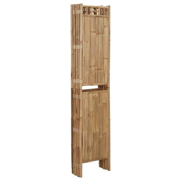 vidaXL 5-Panel Room Divider Bamboo 78.7"x70.9"