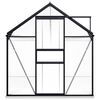 vidaXL Greenhouse Anthracite with clear panels Aluminum, Polycarbonate