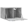 vidaXL Wall Cabinet Concrete Grey Engineered Wood 23.6x14.4x13.8 in