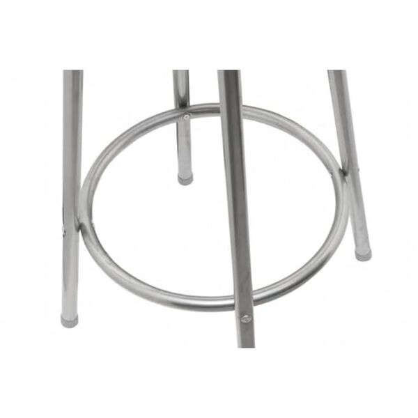 vidaXL Bar Stool Set of 2 Brown MDF, Steel Standard Swivel Bar Stool