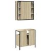vidaXL Bathroom Furniture Set Sonoma oak