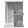 vidaXL Bedside Table Grey Sonoma Engineered Wood Medium Bedside Table