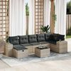 vidaXL Garden Sofa Set Light Grey, Dark Grey