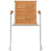 vidaXL Patio Chairs 8 pcs with Cuhsions Solid Acacia Wood (4x46495+2x314072)