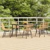 vidaXL Garden Dining Set Black