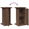vidaXL Display Stand with Storage Brown Oak 12.2x11.8x23.6" Engineered Wood