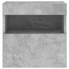 vidaXL TV Wall Cabinet Set of 2 Concrete gray Engineered wood Medium