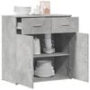 vidaXL Sideboard Concrete Gray 31.1"x15"x31.5" Engineered Wood
