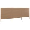 vidaXL Wind Screen Taupe Non-woven fabric, wood 157.5 x 63.0 in Foldable