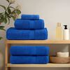 vidaXL Bath Towel Set of 2 Blue 100% Cotton Large Bath Towel
