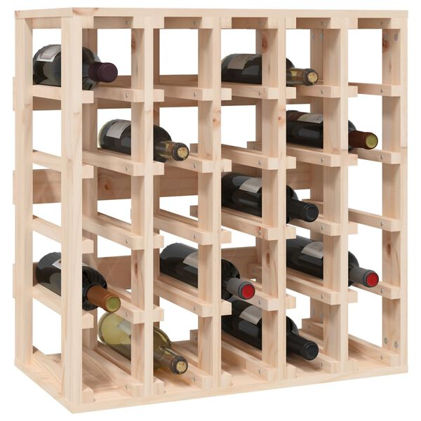 vidaXL Wine Rack 23.0x13.0x23.8" Solid Wood Pine