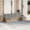 vidaXL Garden Sofa Set Beige, Light Grey