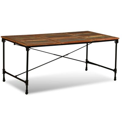 vidaXL Dining Table Solid Reclaimed Wood 70.9"