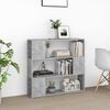vidaXL Book Cabinet Room Divider Concrete Grey Engineered Wood Medium