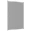 vidaXL Insect Screen Frame: White, Mesh: Black Aluminum, Fiberglass